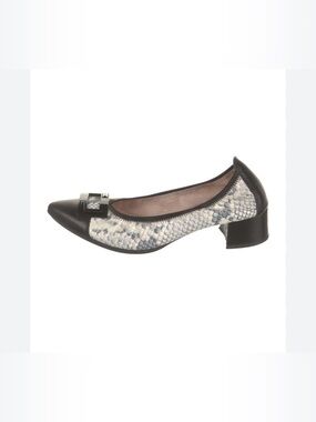 Hispanitas Women’s Low Block Heel Ballerina Shoes Oporto Python Leather 42 US 11